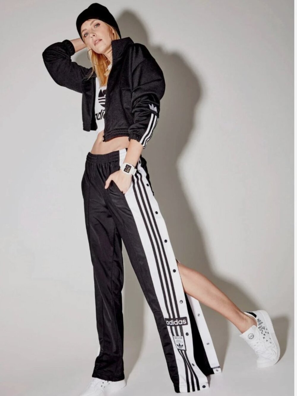Adidas Breakaway Adibreak Track Pants Black IU2519 Women's size M